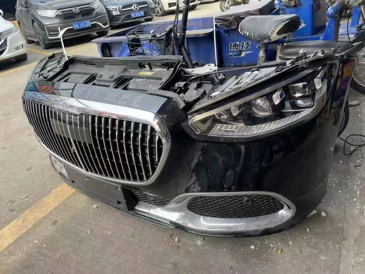 Mercedes benz W223 nose cut