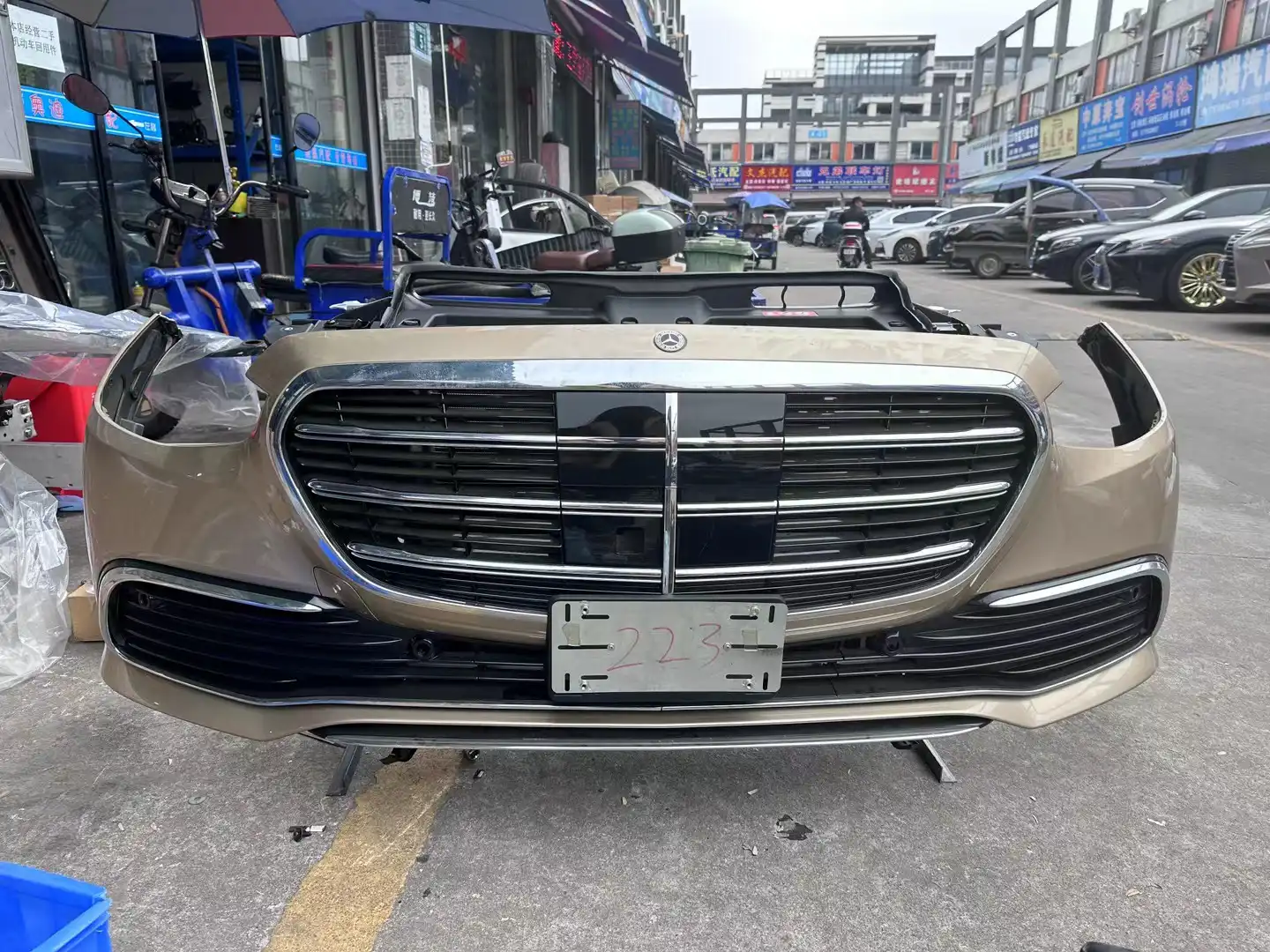 Mercedes benz W223 nose cut