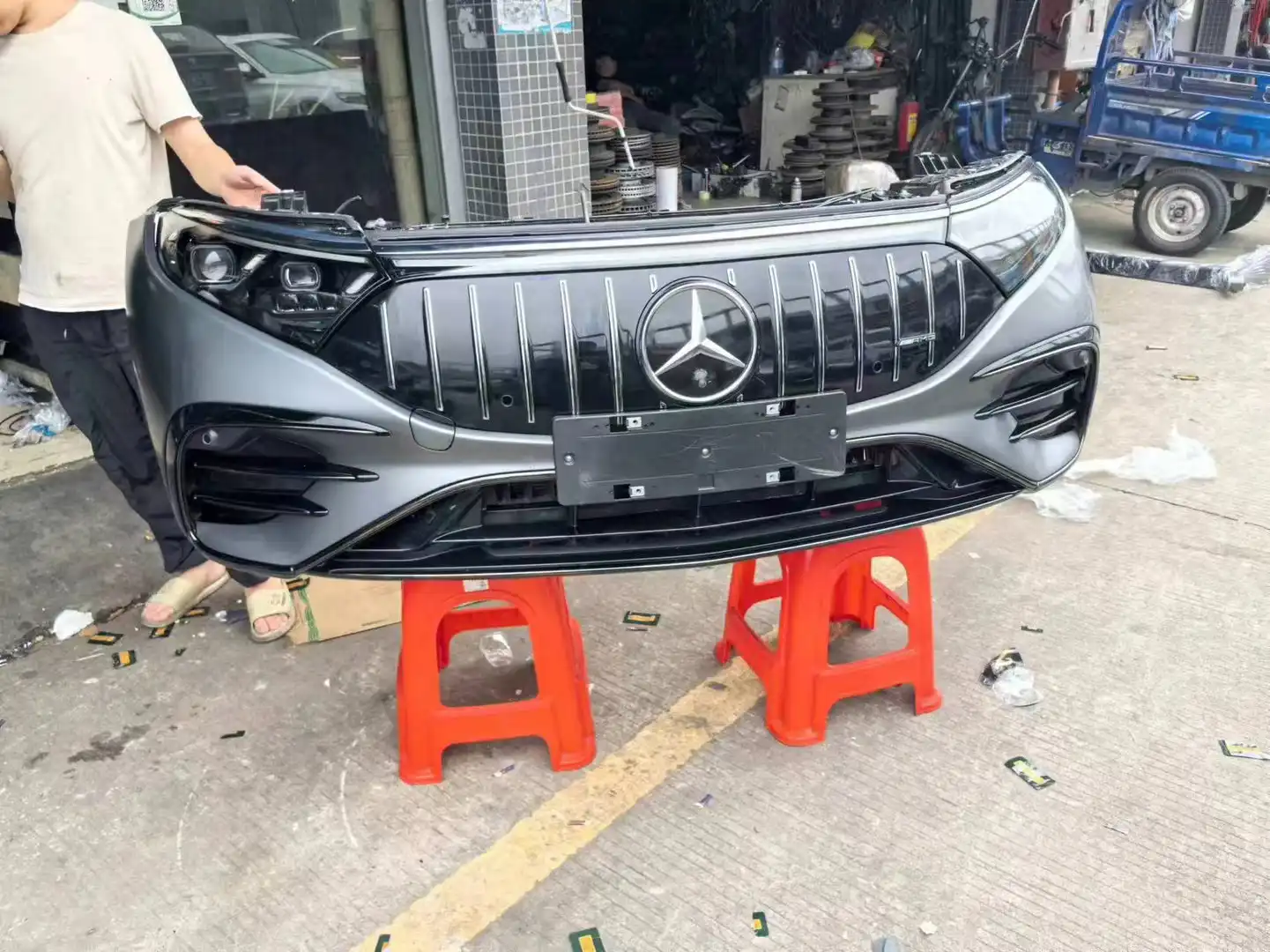 Mercedes benz W297 EQS AMG 53 nose cut