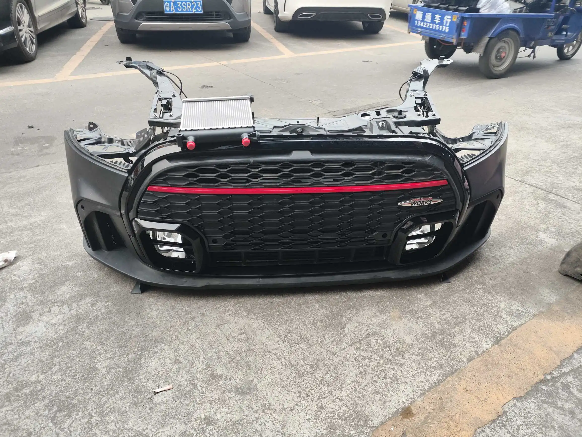 BMW F56 mini Cooper nose cut