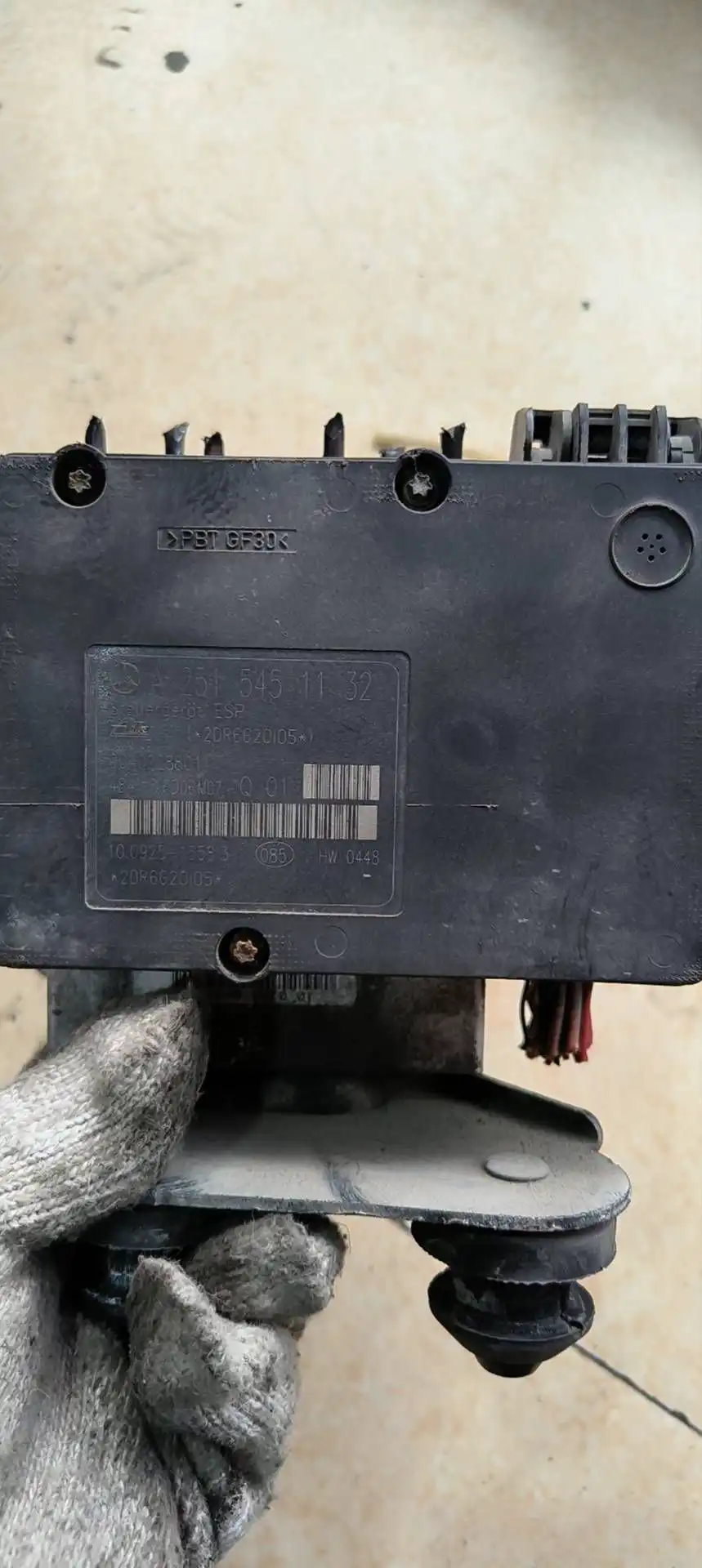 Control unit Electronically controlled vehicle stable driving system ESP